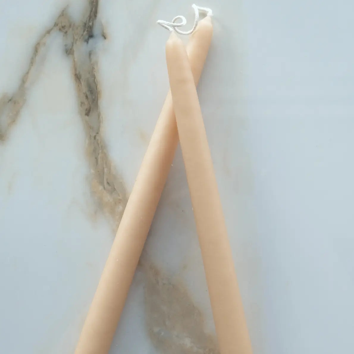 Hand-Dipped Taper Candles | Oatmeal