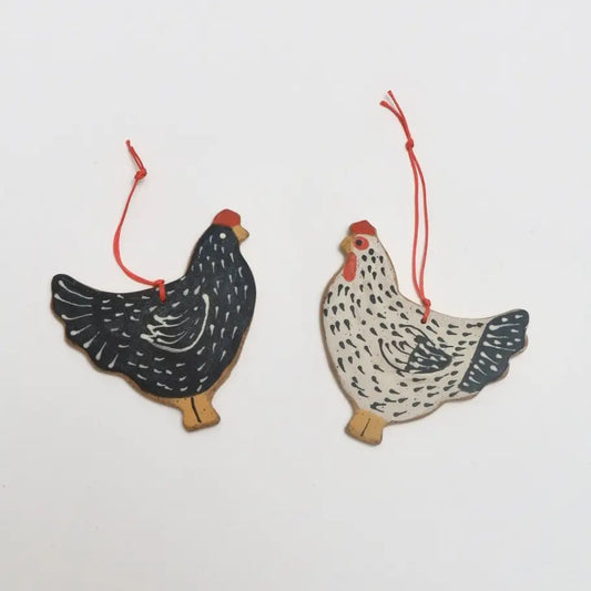 Ceramic Chicken Ornament