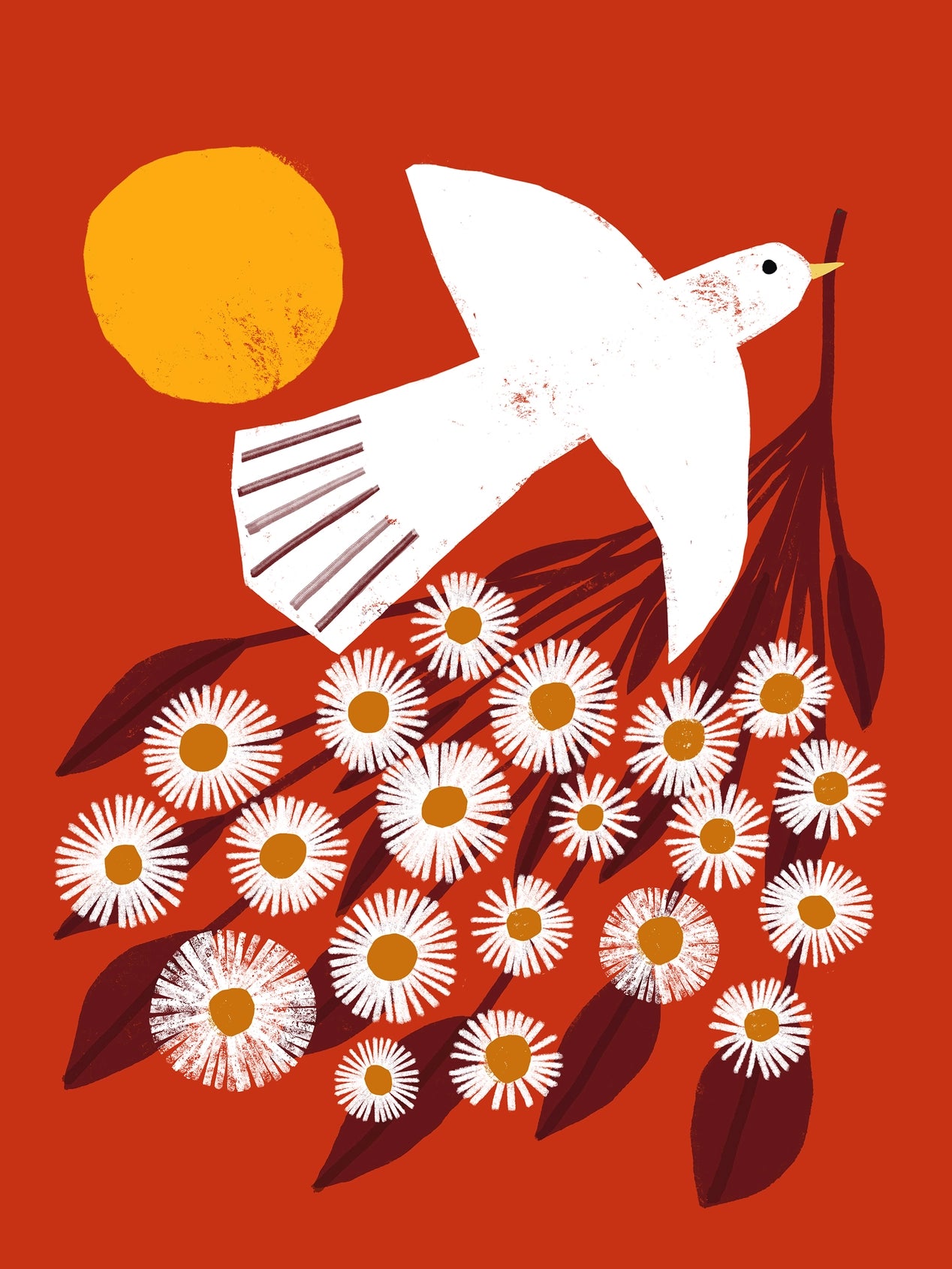 Art Print | Red Dove