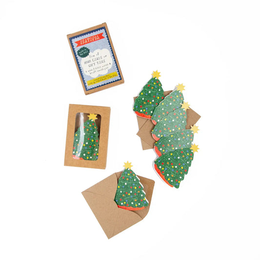 Christmas Tree Mini Cards - Set of 6