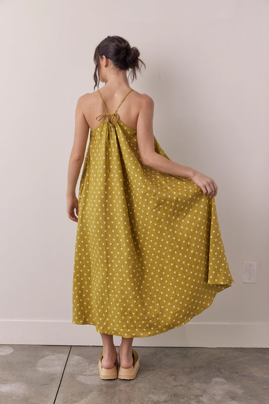 Linen Polkadot Sundress