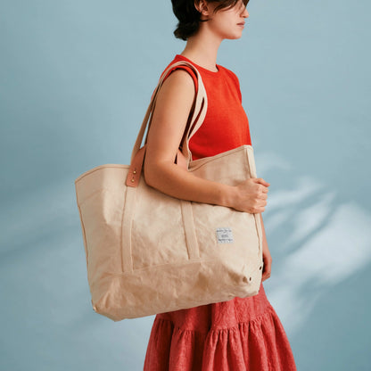 Large East West Tote | Persimmon