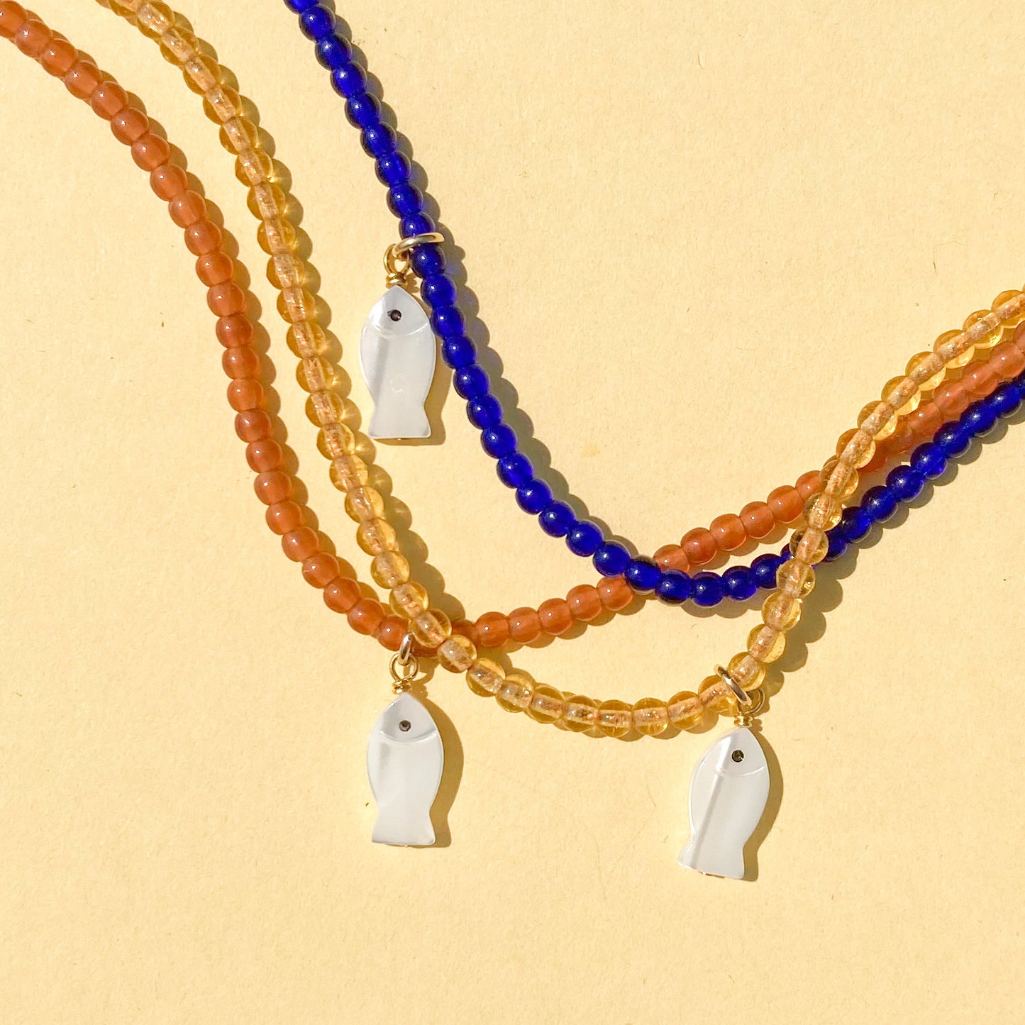 Fish Charm Necklace | Multiple Colors