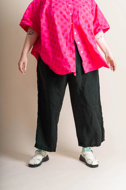 Linen Everywhere Pants | Black