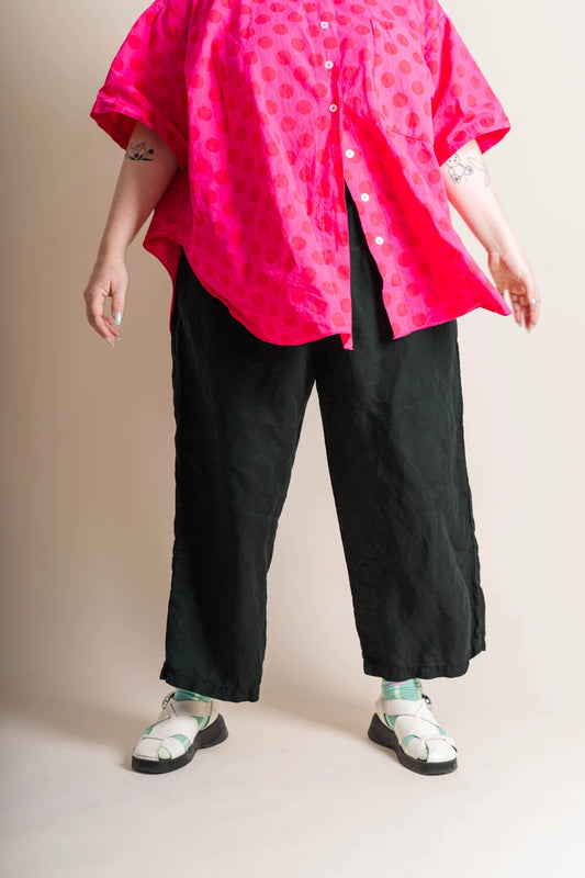 Linen Everywhere Pants | Black