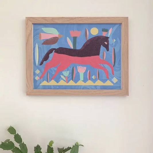 Red Horse - Art Print