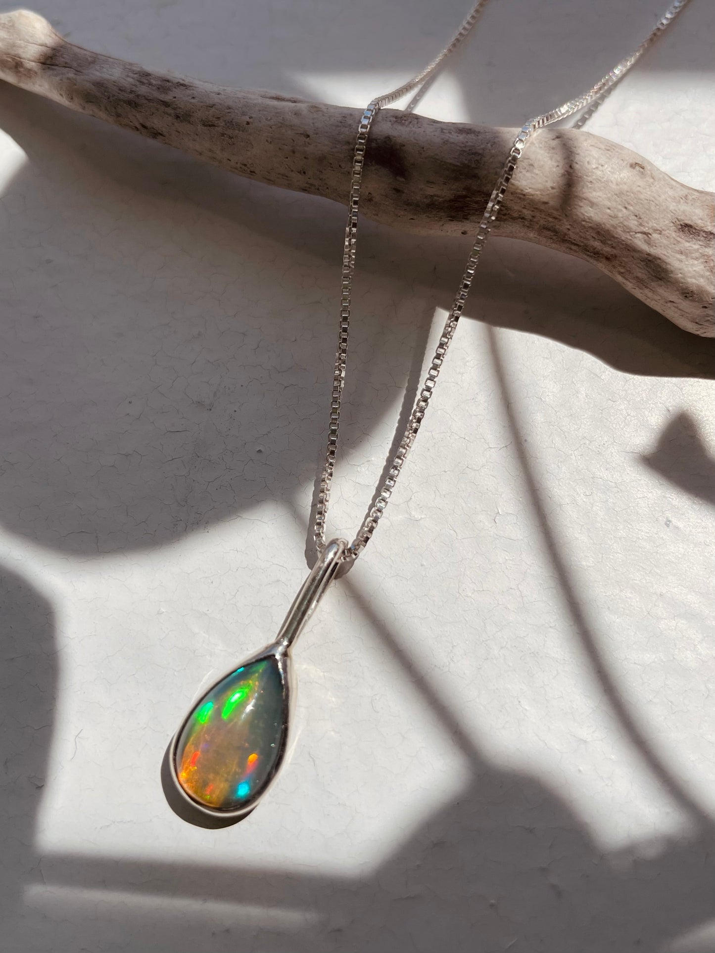 Teardrop Opal Pendant