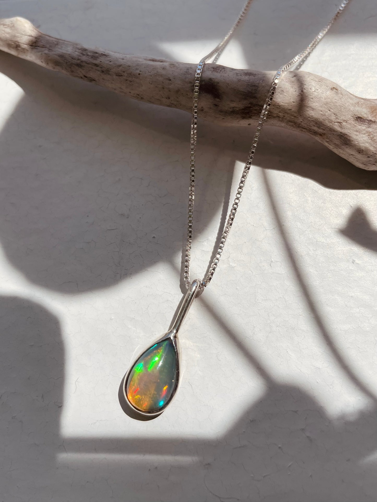 Teardrop Opal Pendant