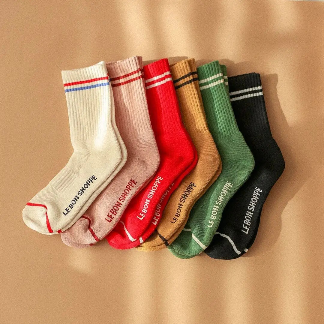 Boyfriend Socks - Multiple Colors